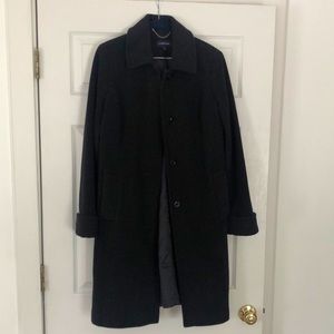 Lands End charcoal gray wool jacket